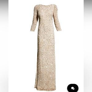 Theia sequined gown.sz 8